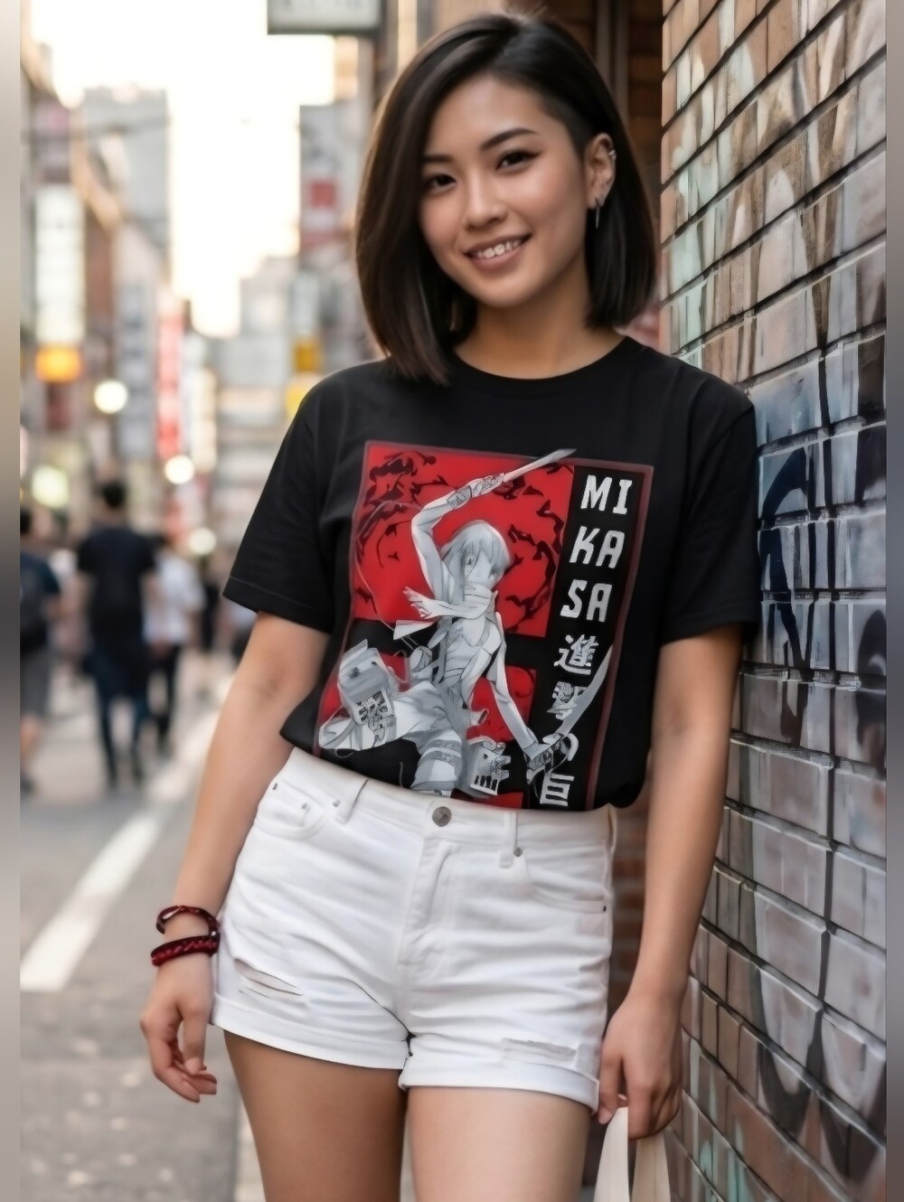 Attack On Titan - Mikasa Black Tee